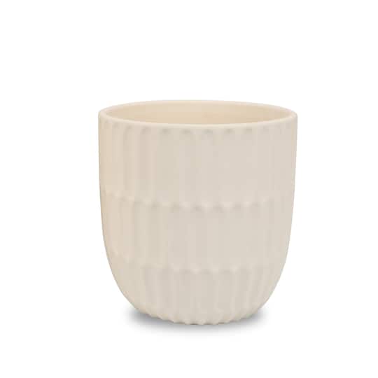 8&#x22; Cream Ceramic Pot by Ashland&#xAE;